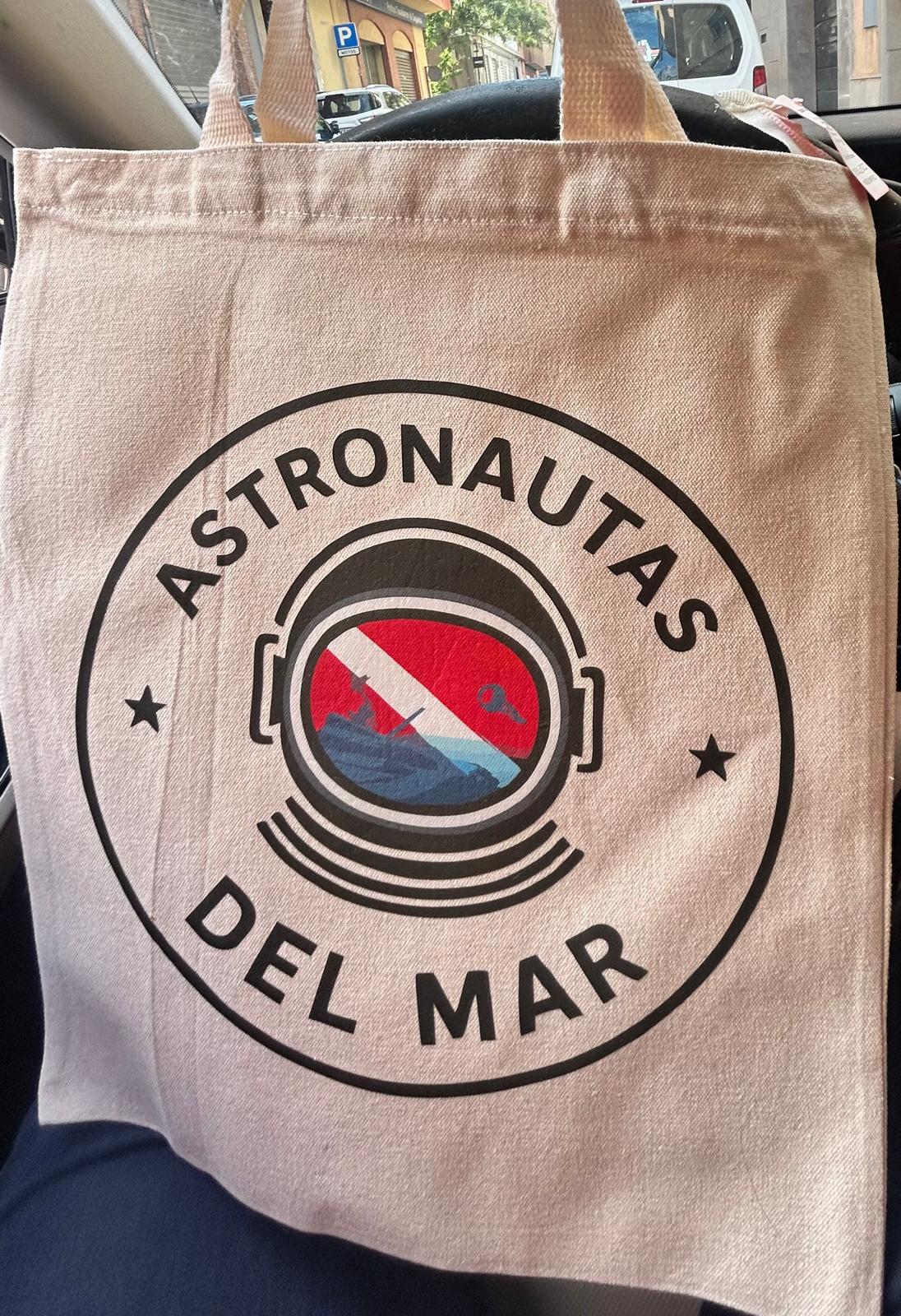 Bolsa tela con cremallera Astronautas del Mar. 15% dto