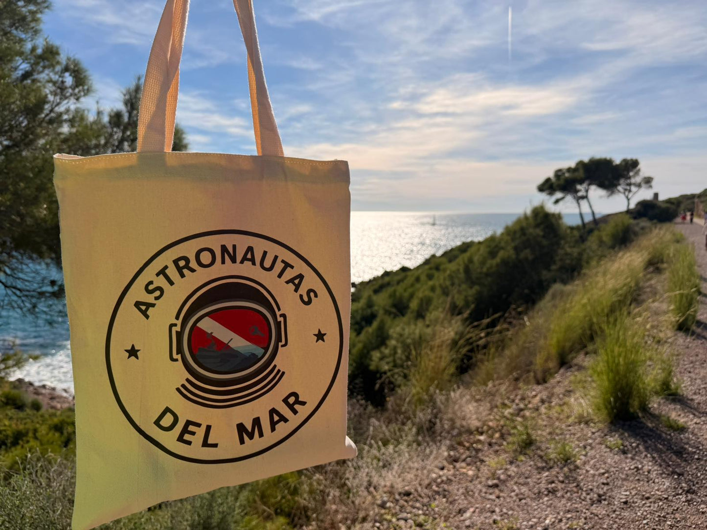 Bolsa tela con cremallera Astronautas del Mar.
